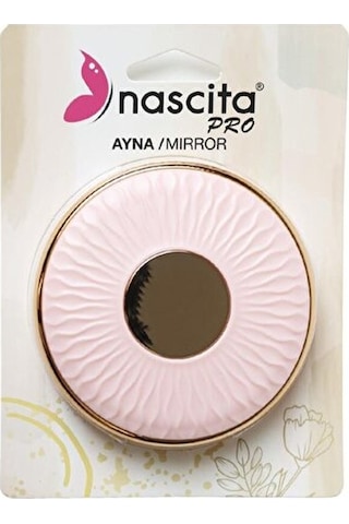 9 Cm Taşınabilir Çanta Aynası Pembe - 50 Pembe