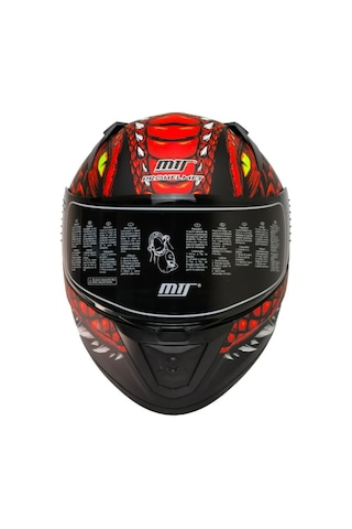 Motosiklet Kaskı Ecer 22.r06 Sertifikalı Double Vizör Full Face Kask Draglax Red Kırmızı
