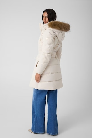 Guess Kapüşonlu Kadın Mont-w6bl57w4196 Krem