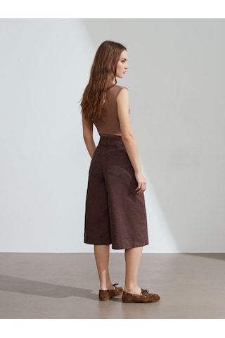 Dilvin 72291 Orta Bel Denim Bermuda-kahve Kahve