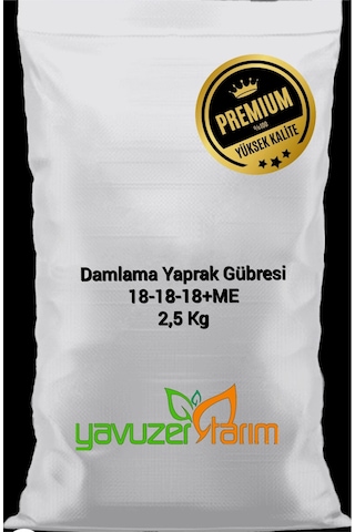 Damlama Yaprak Gübresi Npk Special 18.18.18+me Fertilizer 2,5 Kg