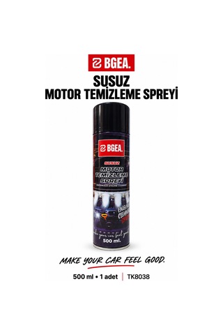 Bgea Susuz Motor Temizleme Spreyi 500 Ml Yağ Ve Kir Temizleyici Aerosol