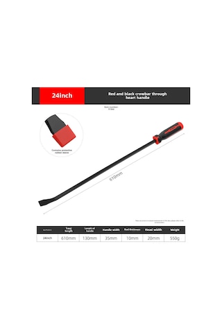 Teltree Hi-spec 24 İnç Çok Amaçlı Çekiç, Lastik Çıkarma, Çivi Çekme Ve Ahşap İşleri İçin Dayanıklı Viraj Aleti