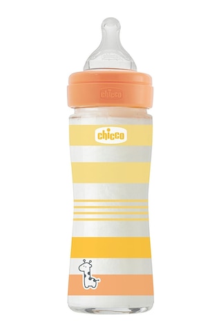 Chicco Wellbeing Yavaş Akış Gri Cam Biberon 240 Ml 0+ Ay CHI-2872130000