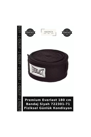 Premium Everlast 180 Cm Bandaj Siyah 722301-71 Fiziksel Günlük Kondisyon