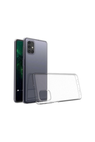 Galaxy M51 Kılıf Zore Şeffaf Ince Ve Esnek Süper Silikon Kılıf Renksiz