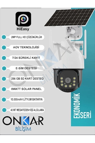 Inox X11 2mp Esim Kendinden Sim Kartlı Güneş Enerjili Aov 7/24 Kayıt Güvenlik Kamerası