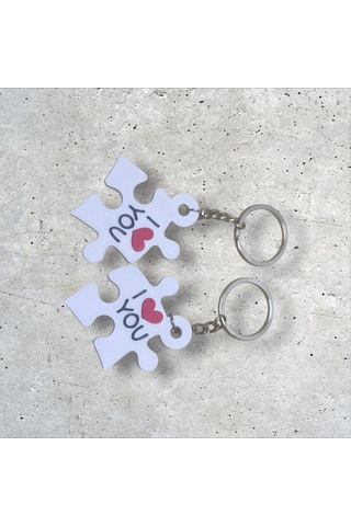 Puzzle Çift Anahtarlık