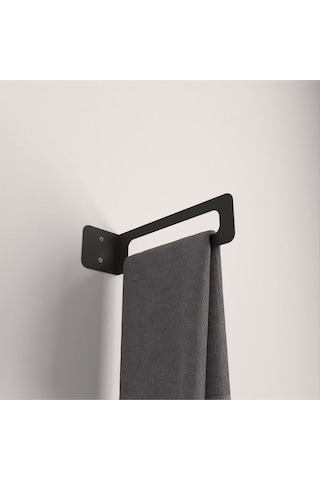 Dione Store Minimalist Metal Havlu Askısı / Modern Tasarım Havluluk Banyo Düzenleyici Gri