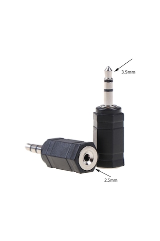 3.5mm Erkek To 2.5mm Dişi Stereo Mic Ses Kulaklık Jak Adaptörü Dö