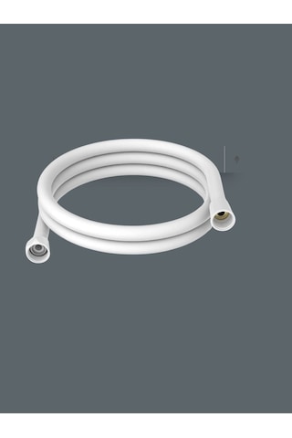 Rudi Armatür Beyaz Üstün Kalite Kopmaz 150 Cm Lüx Hortum Beyaz