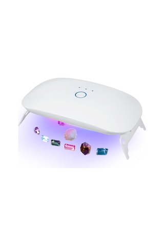 Gajeena 18 Led'li Uv Cihazı: Reçine Kürleme İçin 365+395nm Dalga Boyu, Katlanabilir Ayak, 60-150s Zamanlayıcı Ve Type-c Kablosu