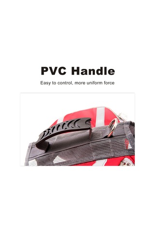 Samdoo Kırmızı L Boy Nylon Köpek Sırt Çantası, Yolculuk İçin Yansıtıcı Şeritli, Taban Kuyruklu Tasarım