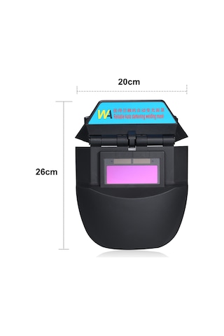 Symbee Siyah Otomatik Koyulaşan Kaynak Kaskı - Isıya Dayanıklı, Göz Ve Yüz Koruyucu, Kaynak İşlerinde Kullanım