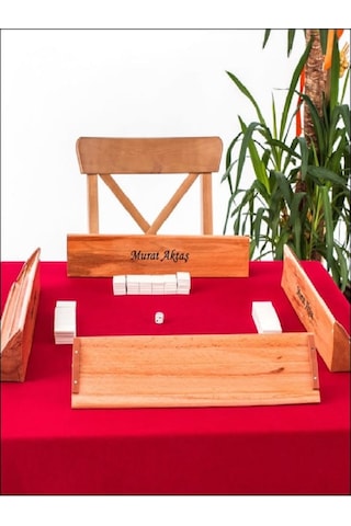 Mobgift Kişiye Özel Ahşap Okey Takımı