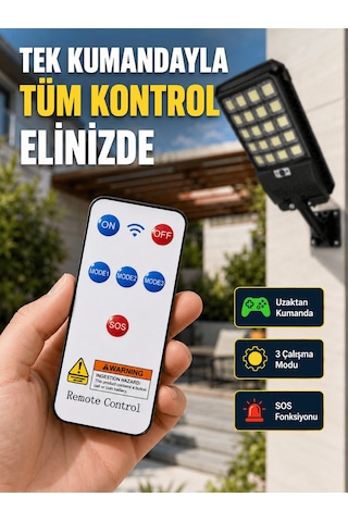 Lexroo Güneş Enerjili Led Duvar Ve Direk Lambası Suya Dayanıklı A