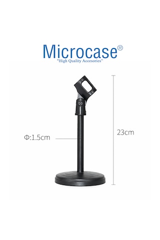 Microcase Portatif Metal Gövde Masaüstü Mikrofon Tutucu Al5719