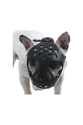 Xindoker Köpek Ağızlığı - Isırma Önleyici, Yumuşak Tpu Malzeme, Nefes Alabilir Tasarım, Siyah Renk S Boy