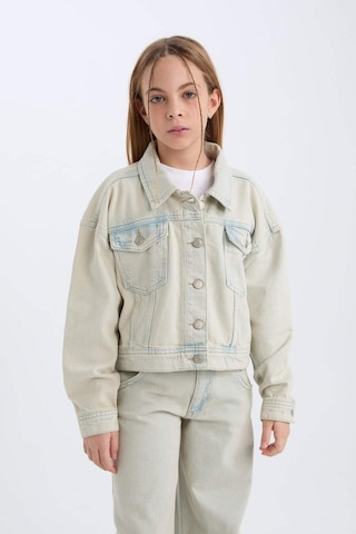 DeFacto Kız Çocuk Jean Ceket D7104A825SPNM39 Mavi