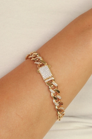 Taşlı Gurmet Altın Bileklik Çok Renkli