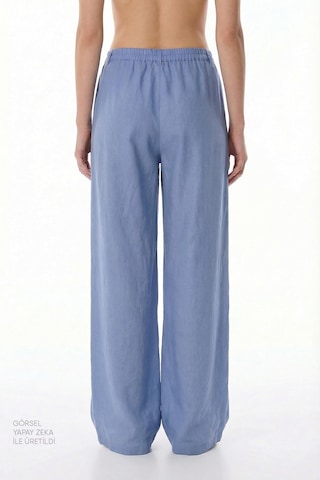 Penti Koyu Mavi Linen Pantolon
