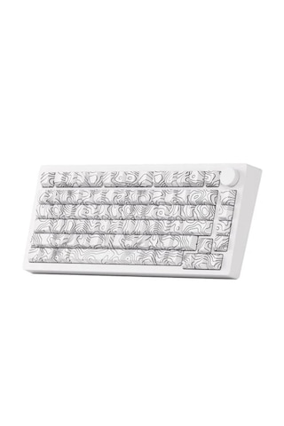 Akko Monsgeek M1 V5 Contour Lines Beyaz V3 Piano Pro Switch RGB Kablosuz Mekanik Oyuncu Klavye