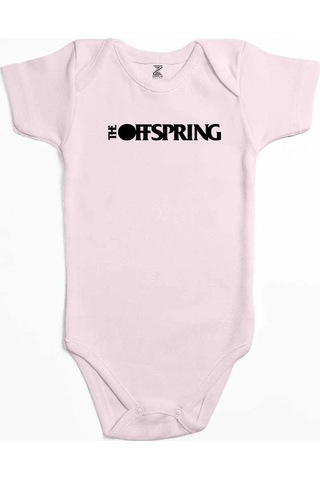 Zepplin Giyim The Offspring Text Pembe Bebek Body Zıbın