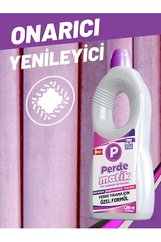Perdematik Tül Dantel Perde ve Hassas Kumaşlar için Sıvı Deterjan 1200 ML