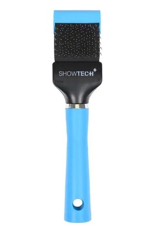 Show Tech+ Flex Groom Esnek Pedli Yumuşak Pinli Kedi Köpek Fön Fırçası Mavi