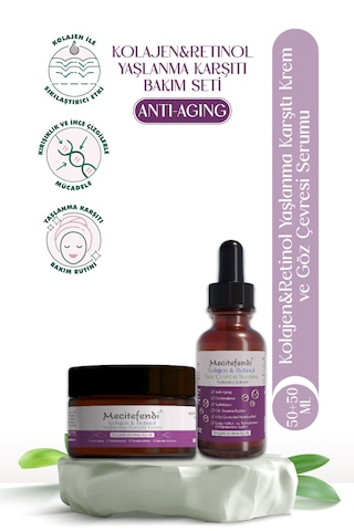 Mecitefendi Kolajen & Retinol Krem 50 ML + Kolajen & Retinol Göz Çevresi Serumu 20 ML