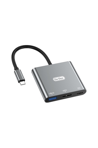 Go Des Gd-8287 Type-c To Hdtv 3 İn 1 Dönüştürücü Adaptör