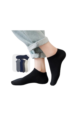 Garanti Çorap Penye Erkek Patik Çorap 5 Li B Çok Renkli