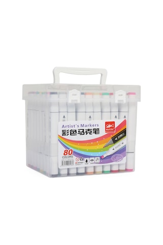 Hobi Market Art Çift Uçlu Marker Kalem Seti 80 Renk