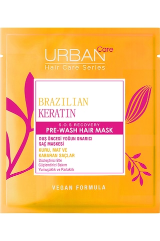 Brezilya Keratin Düzleştirici Etkili Duş Öncesi Saç Bakım Maskesi-2x50ml-vegan