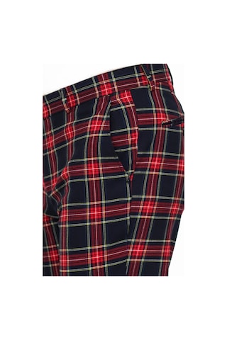 Wessi Ekose Desenli Slim Fit Lacivert Erkek Pantolon Lacivert