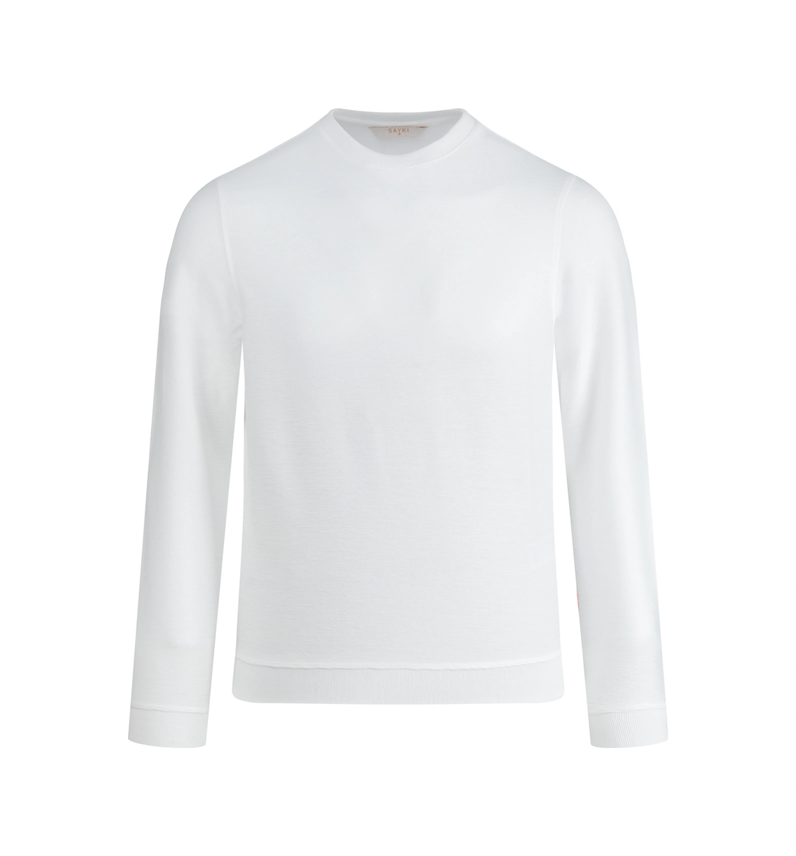 Hatemoğlu Beyaz Regular Fit Bisiklet Yaka Sweatshirt Beyaz