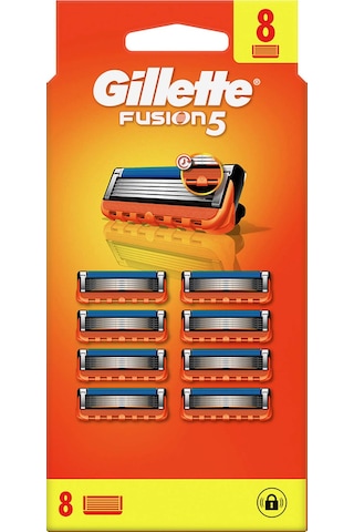 Gillette Fusion Avantajlı Yedek Tıraş Bıçağı 8'li