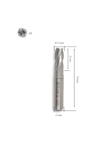 Mte 11 Mm Parmak Freze Hss-co8 Dın 844/b-n
