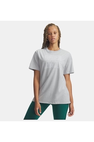 Under Armour Rival Os Campus Tee Kadın Oversize T-shirt 6007883-012 Gri