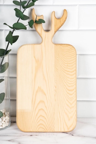 Nishev Ahşap Geyikli Kesme Tahtası, Servis Sunum Tabağı