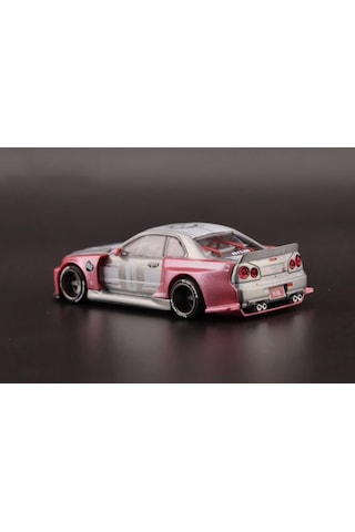 Kaido House Mini Gt Nissan Gt-r R34 Kaido Racing Factory V1 Pembe 1/64 Chase