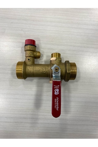 Üç Yollu Vana 1.1/2" Emniyet Ventilli Çek Valfli Novasfer Marka