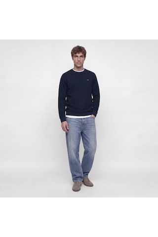 Jack & Jones Erkek Logo Detayli Regular Fit Sweatshirt - Alves - 12302739 Çok Renkli