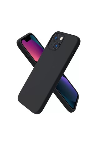 Apple iPhone Uyumlu Uyumlu 13 Mini Kılıf First Silikon - Siyah
