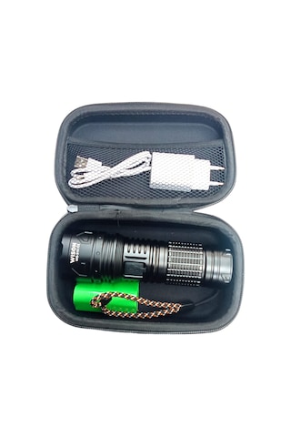 Wıson Ws-315 50w Profesyonel Zoomlu Avcı Feneri Yeniden Şarj Edil Siyah