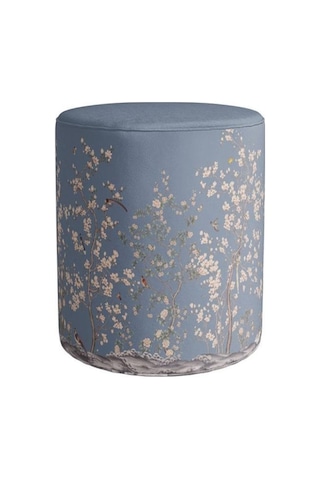 Mavi Çiçek Tasarımlı Puf Kumaşı Süettir. Uluslararası Solmama Sertifikasına Sahiptir. Çok Renkli