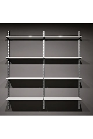 4 Katlı Duvara Monte Dekoratif Raf Sistemi