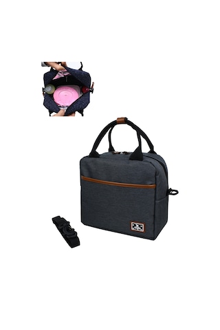 Stylo Food Bag Mama Ve Çok Amaçlı Yemek Taşıma Termos Çantası Füme