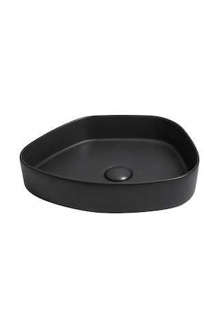 Smanni - Aquarius Trap Tezgah Üstü Lavabo Mat Siyah - Lv1152-202- Siyah