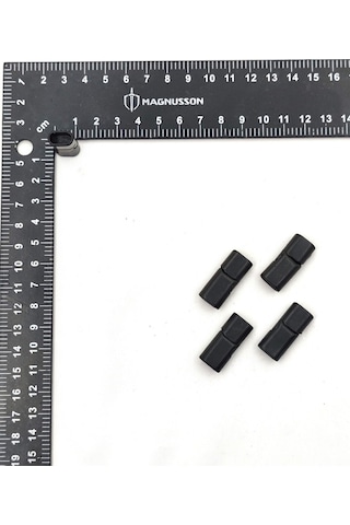 6x12 Mm Deri Bileklik Kiliti Oval Mıknatıslı Kilit 10 Adet 6 X 12 Mm / Siyah